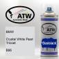 Preview: BMW, Crystal White Pearl Tricoat, B96: 400ml Sprühdose, von ATW Autoteile West.